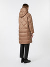 The Cube Down Jacket in Iridescent Water-Repellent Fabric Brown